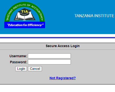 TIA SIS login steps - www.tia.ac.tz student information system